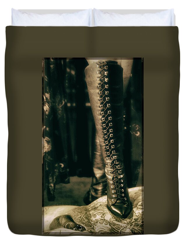 Fetish Duvet Cover featuring the photograph Fetish by Cynthia Dickinson