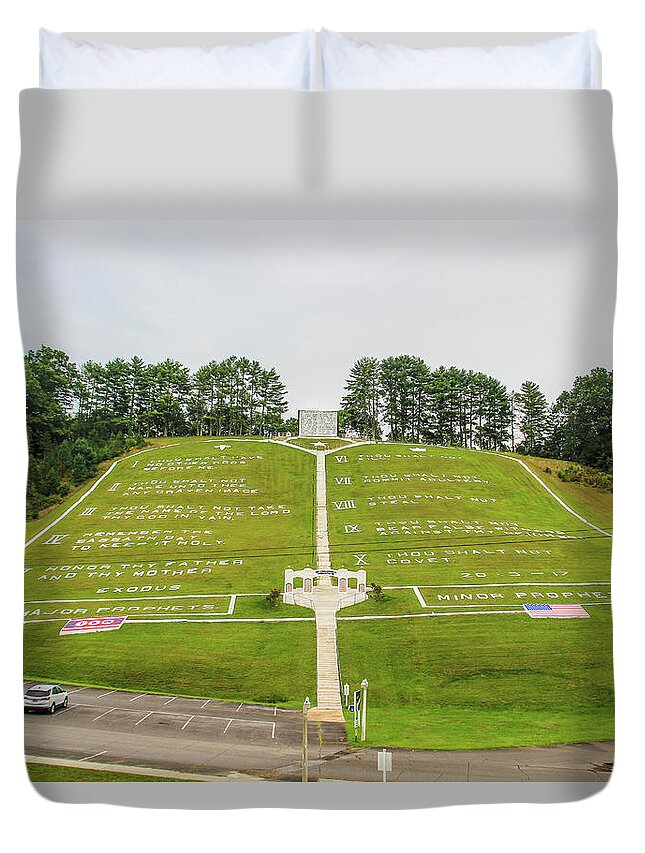 Commandments Duvet Cover featuring the photograph Fields of the Wood by Richie Parks