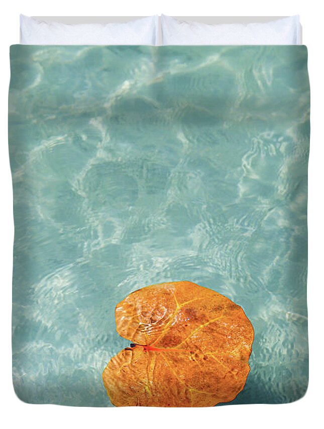 Floating Duvet Cover featuring the photograph Floating by Glenn Davis