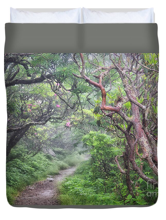 Craggy Gardens Duvet Cover featuring the photograph Forest Fantasy by Blaine Owens