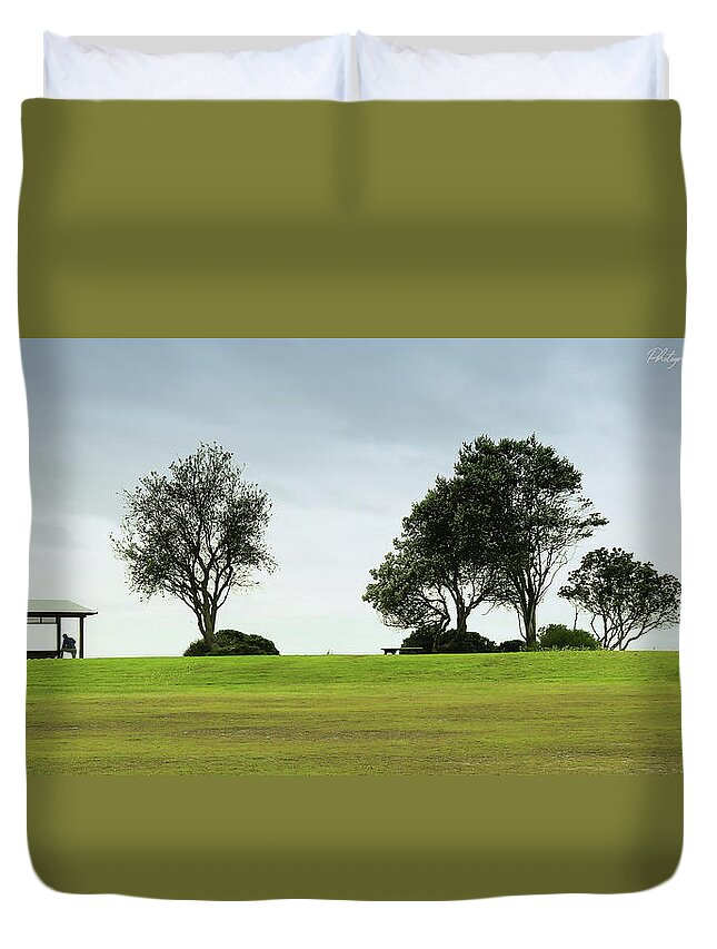 Forster Photo Prints Duvet Cover featuring the digital art Forster 81 by Kevin Chippindall