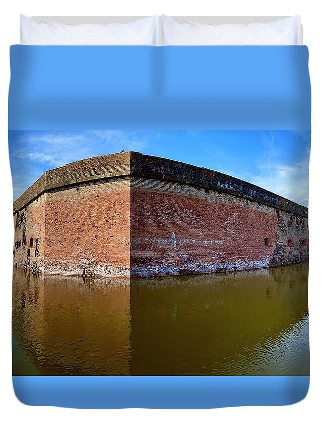 Savannah Duvet Cover featuring the photograph Fort Pulaski by Todd Tucker