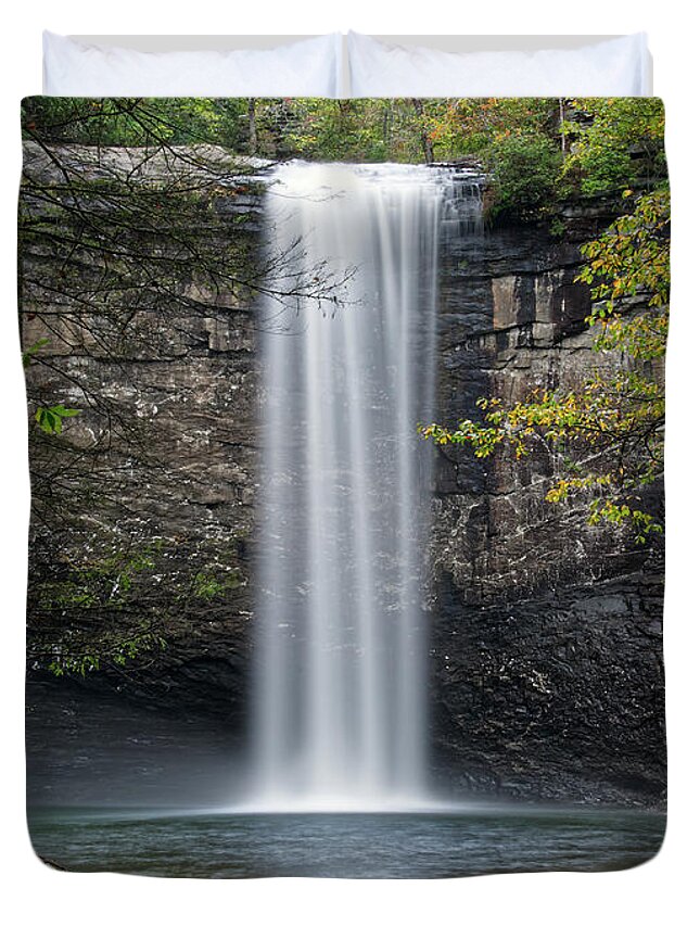 Foster Falls Duvet Cover featuring the photograph Foster Falls 13 by Phil Perkins