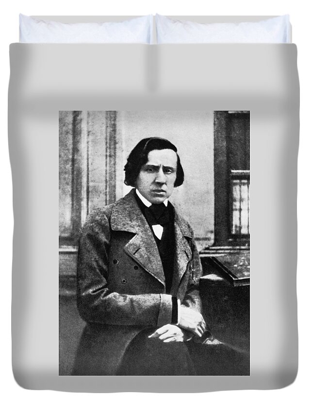 1849 Duvet Cover featuring the photograph Frederic Chopin, 1849 by Granger