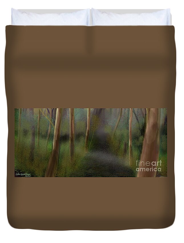 Bushland Duvet Cover featuring the digital art Freedom of your Mind 3 by Julie Grimshaw