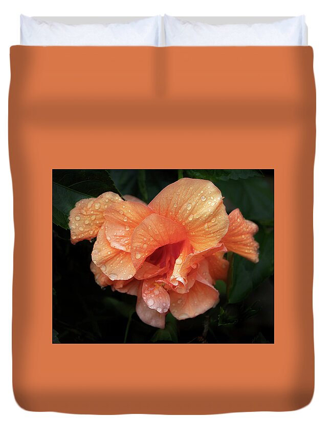 Flower Duvet Cover featuring the photograph Frills by M Kathleen Warren