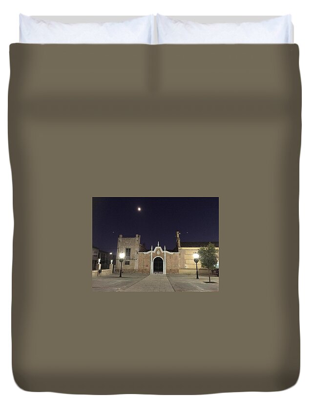 Colette Duvet Cover featuring the photograph Fullmoon evening by Colette V Hera Guggenheim