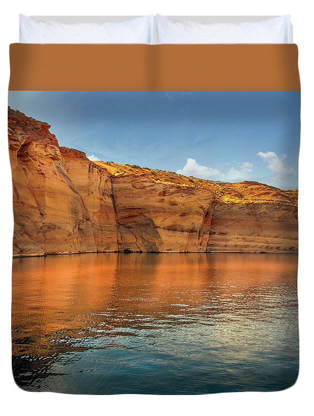 Page Az Duvet Cover featuring the photograph Glen Canyon by Jerry Cahill