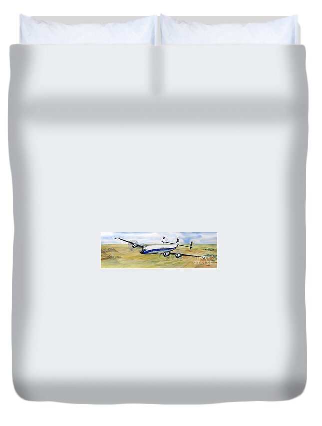 Connie Duvet Cover featuring the painting Glory Days by Joseph Burger