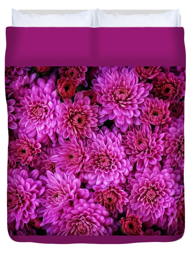 Flower Duvet Cover featuring the photograph Good Afternoon, Mum by Hans Brakob