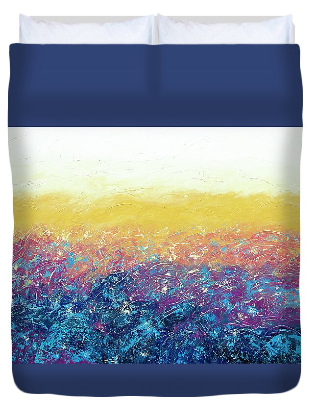  Duvet Cover featuring the painting Goodness by Linda Bailey