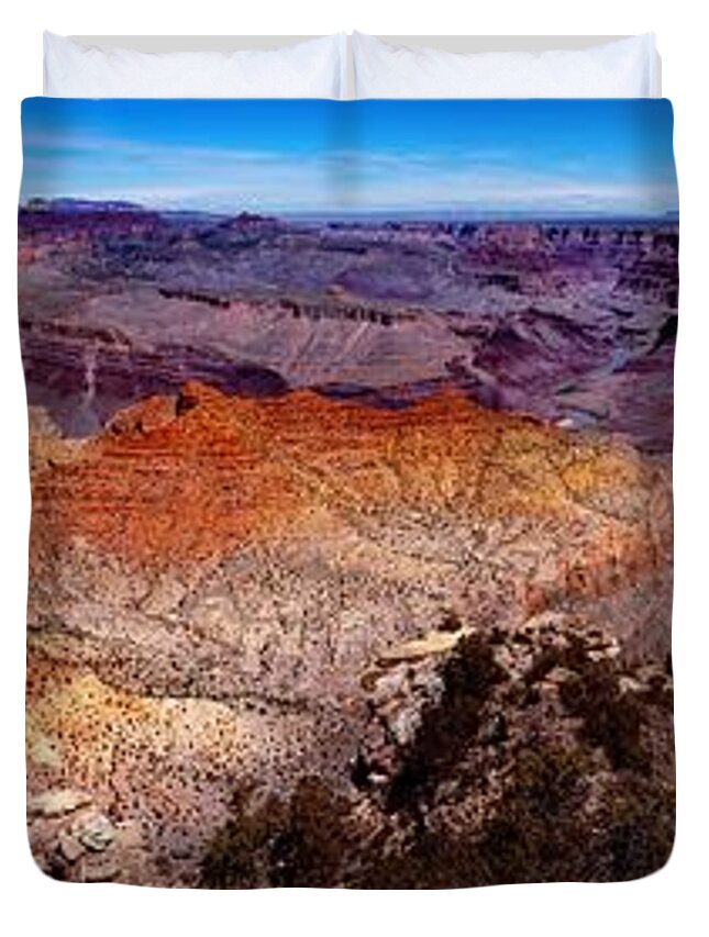 Grand Canyon Duvet Cover featuring the photograph Grand Canyon by Darcy Dietrich