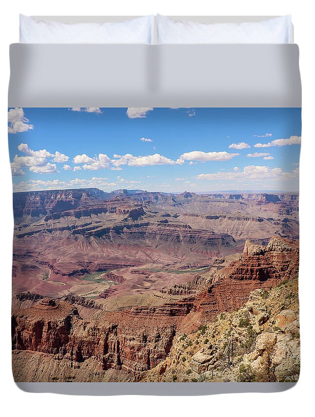 2020 Duvet Cover featuring the photograph Grand View of the Colorado River by Dawn Richards