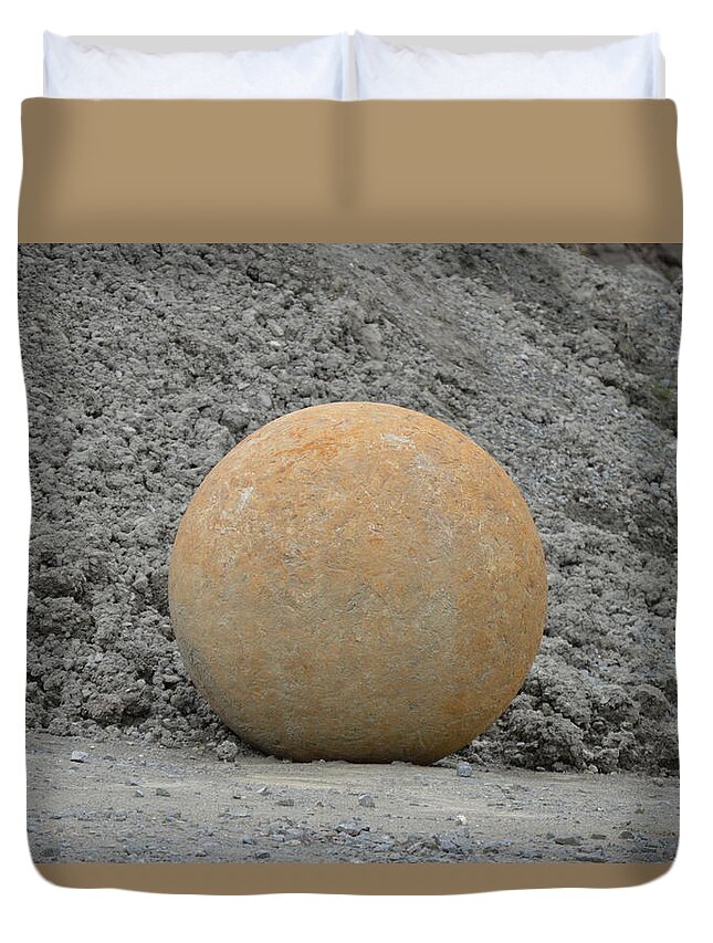 Granit Xhaka Duvet Cover featuring the photograph Granite Ball by Thomas Schroeder