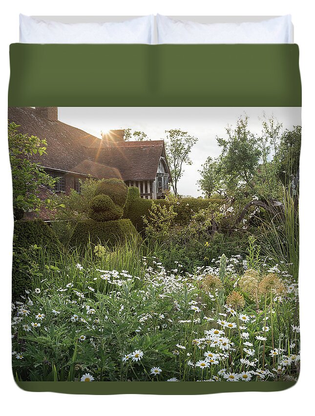 Wildflower Duvet Cover featuring the photograph Great Dixter, June Flowers by Perry Rodriguez