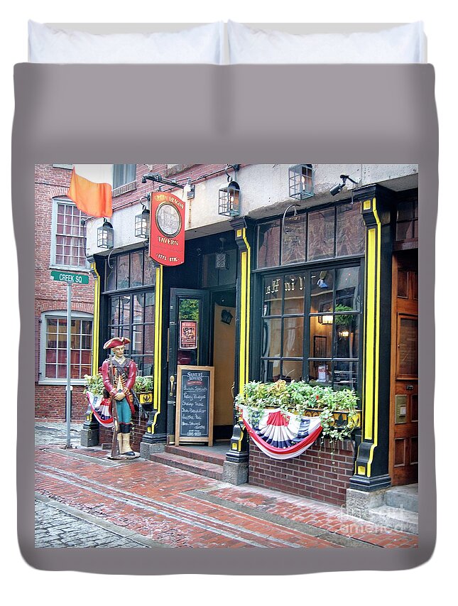 Inn Duvet Cover featuring the photograph Green Dragon Tavern in Boston by David Birchall