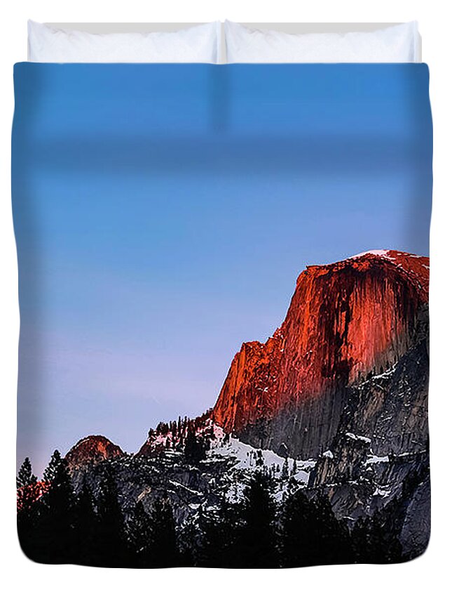  Duvet Cover featuring the photograph Half Dome by Gary Johnson