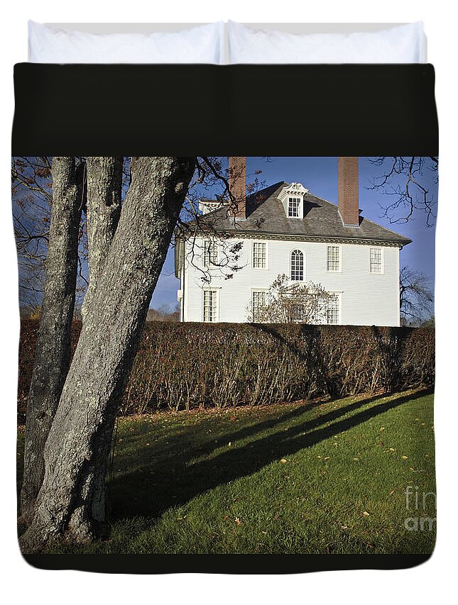 Maine Duvet Cover featuring the photograph Hamilton House - South Berwick Maine USA by Erin Paul Donovan