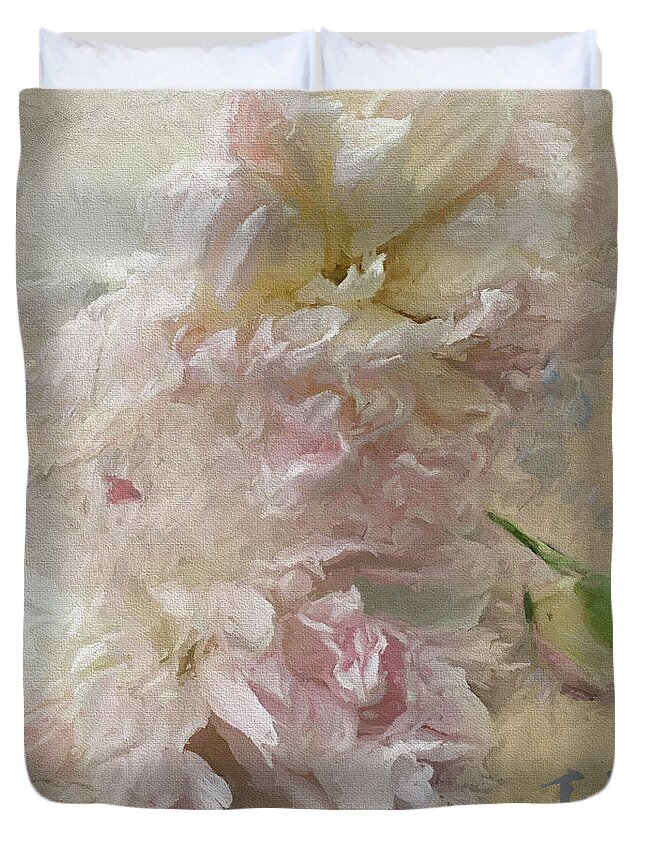 Floral Duvet Cover featuring the photograph Hana by Karen Lynch