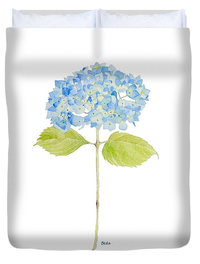 Hydrangea Duvet Cover featuring the painting Happy Day by Catherine Bede