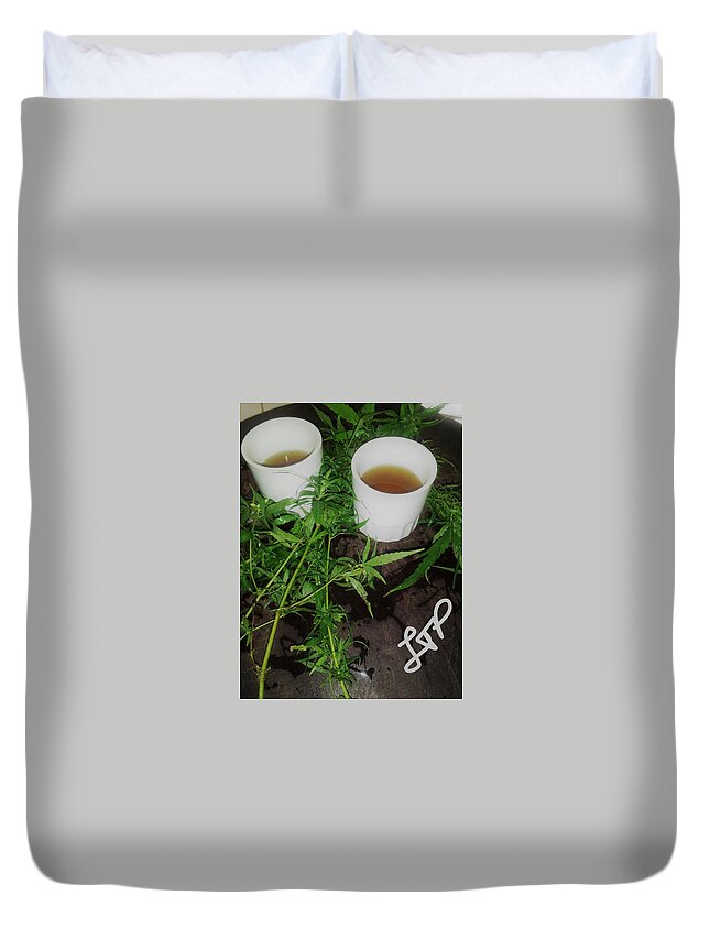 Cannabis Duvet Cover featuring the photograph Healing of the Nation by Esoteric Gardens KN