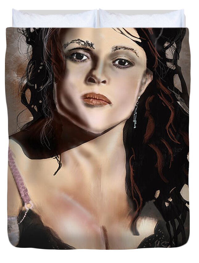  Duvet Cover featuring the digital art Helena by Rob Hartman
