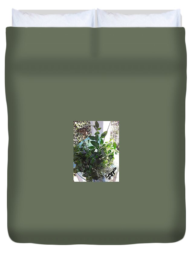 Herbs Duvet Cover featuring the photograph Herbal Bouquet by Esoteric Gardens KN