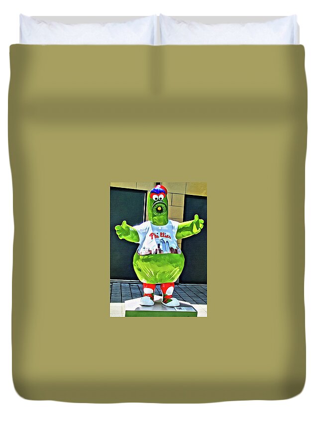 Alicegipsonphotographs Duvet Cover featuring the photograph He's Phanatic by Alice Gipson