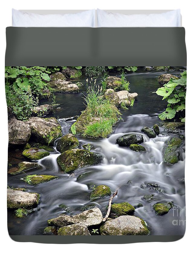 Höllental Duvet Cover featuring the photograph Hoelle by Thomas Schroeder