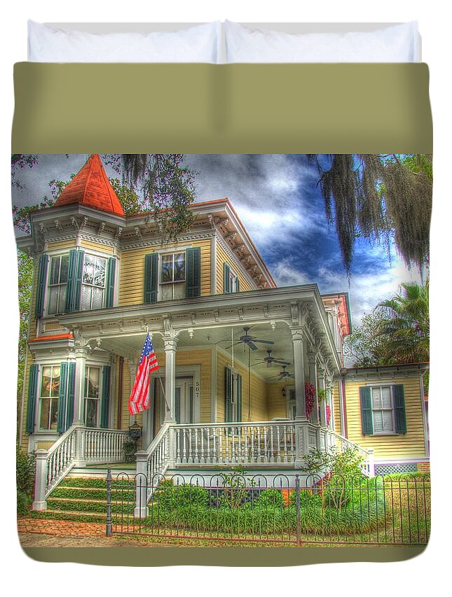Savannah Duvet Cover featuring the photograph Home Sweet Home by John Handfield
