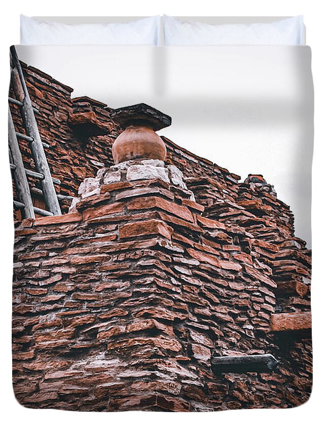 Hopi Duvet Cover featuring the photograph Hopi House by Bonny Puckett