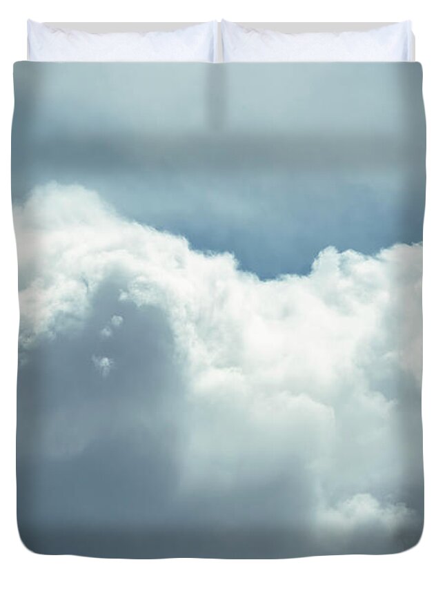 Winter Duvet Cover featuring the photograph Ice Cream Castles in the Air by Jan Davies
