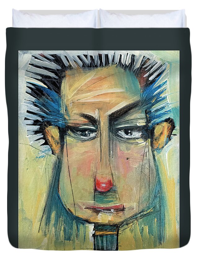 Imogene Duvet Cover featuring the painting Imogene by Tim Nyberg