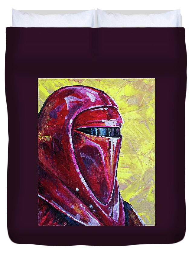 Star Wars Duvet Cover featuring the painting Imperial Guard by Aaron Spong