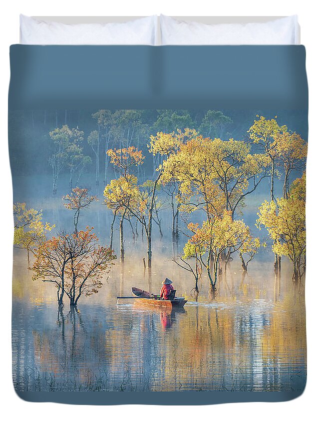 Awesome Duvet Cover featuring the photograph In Spring by Khanh Bui Phu