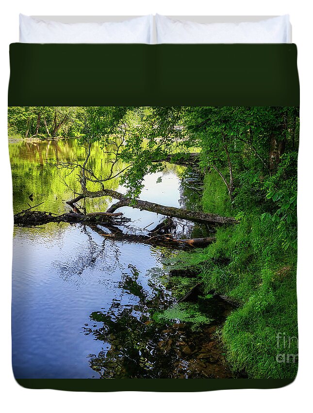 Osceola Island Duvet Cover featuring the photograph In the Shadows of Osceola Island by Shelia Hunt
