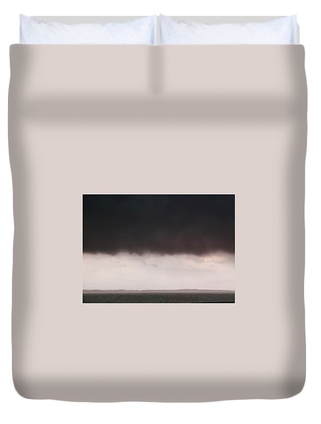 Weather Duvet Cover featuring the photograph In the Whale's Mouth by Ally White