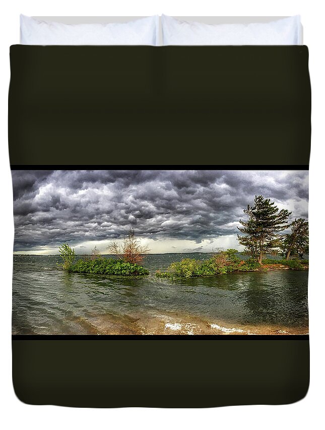 Storm Duvet Cover featuring the photograph Incoming by Robert Dann