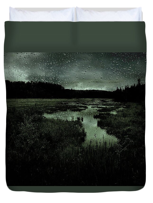 Landscape Duvet Cover featuring the photograph Inland Elegy by Cynthia Dickinson