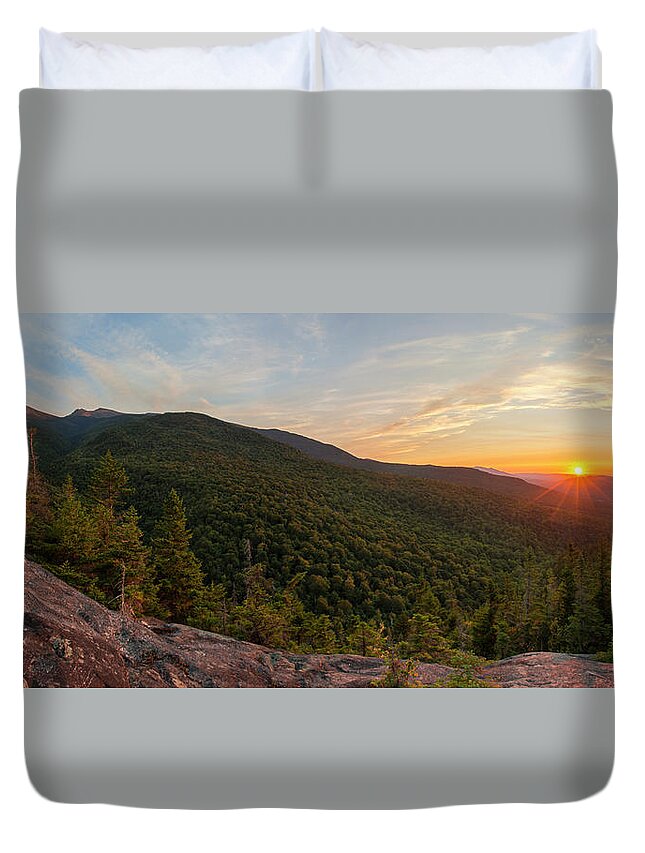 Inlook Duvet Cover featuring the photograph Inlook September Sunset by White Mountain Images