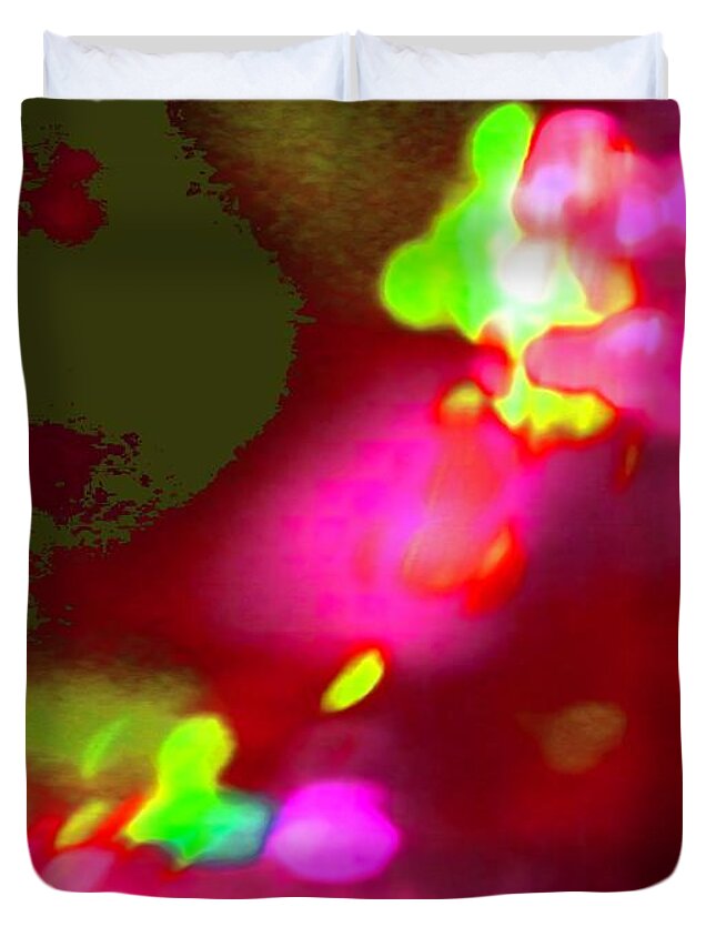 Abstract Duvet Cover featuring the digital art Inner SpaceD by T Oliver