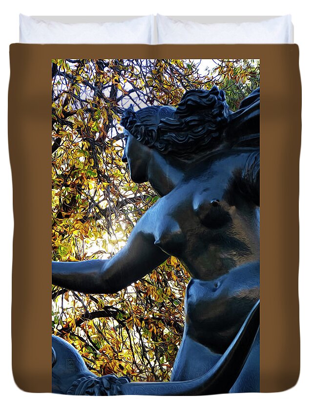 Sunset Duvet Cover featuring the photograph Into the Sunset by Garth Glazier