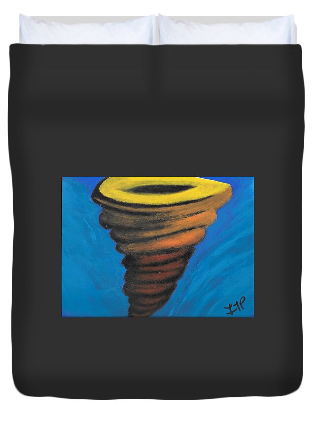 Desire Duvet Cover featuring the painting Into the Vortex by Esoteric Gardens KN