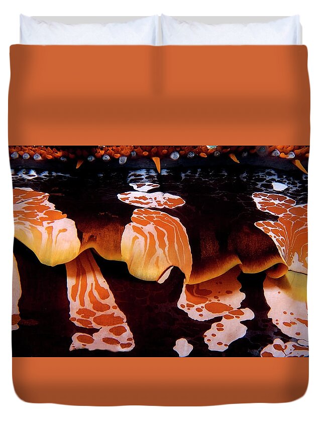 Oyster Duvet Cover featuring the photograph Intricate invertebrate by Artesub