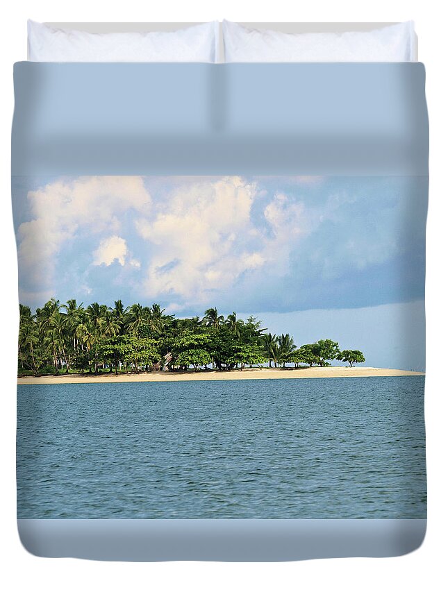 Asia Duvet Cover featuring the photograph Island Paradise by David Desautel
