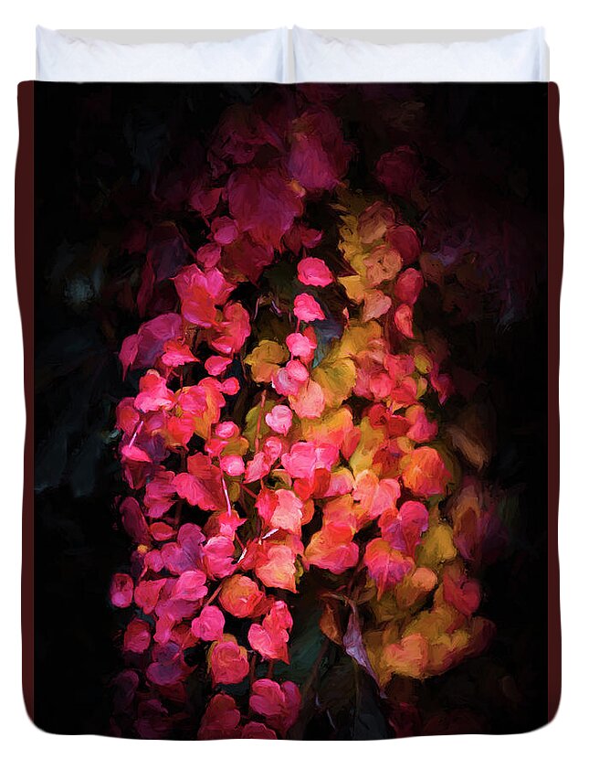 Ivy Duvet Cover featuring the photograph Ivy of Autumn by Philippe Sainte-Laudy