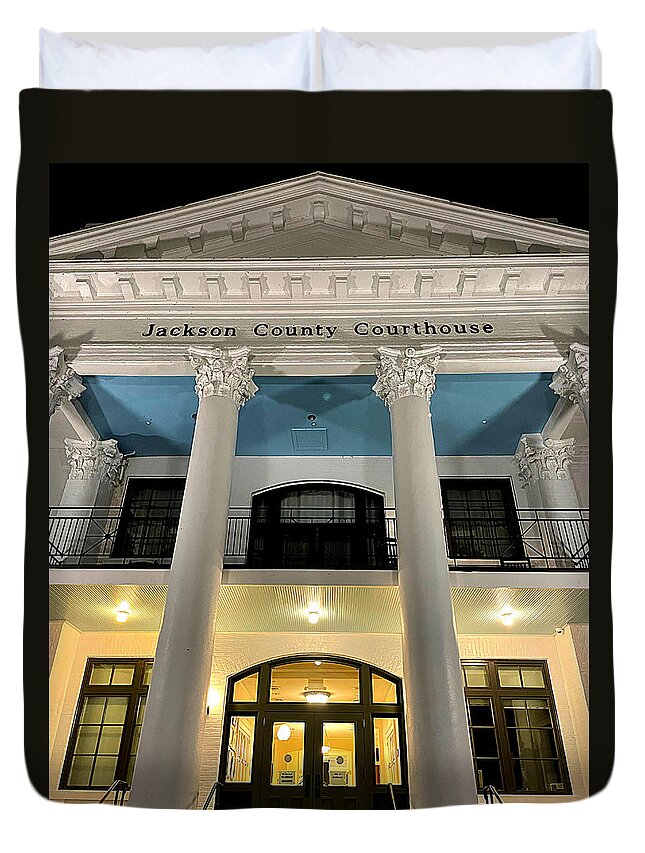 Jackson Duvet Cover featuring the photograph Jackson County by Lee Darnell