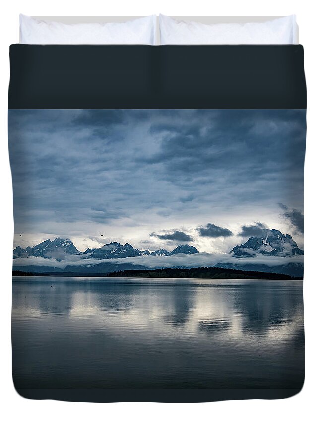 Nature Duvet Cover featuring the photograph Jackson Lake - Grand Tetons National Park by Rose Guinther