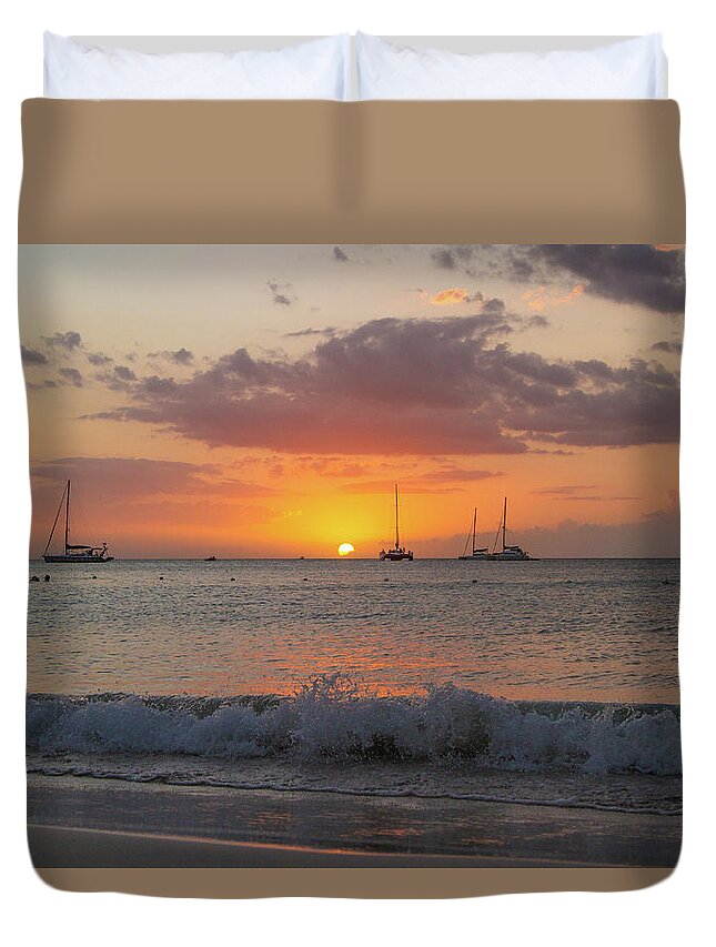 Negril Duvet Cover featuring the photograph Jamaica IMG 5894 by Jana Rosenkranz