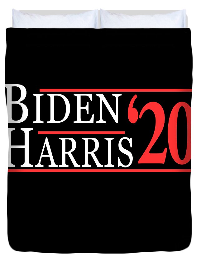 Election Duvet Cover featuring the digital art Joe Biden Kamala Harris 2020 by Flippin Sweet Gear